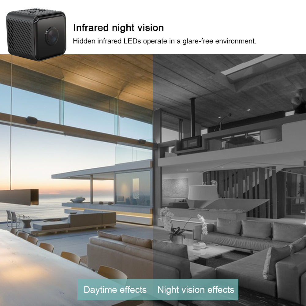 Smart HD Mini WiFi Camera Support Night Vision & Motion Detection & TF Card