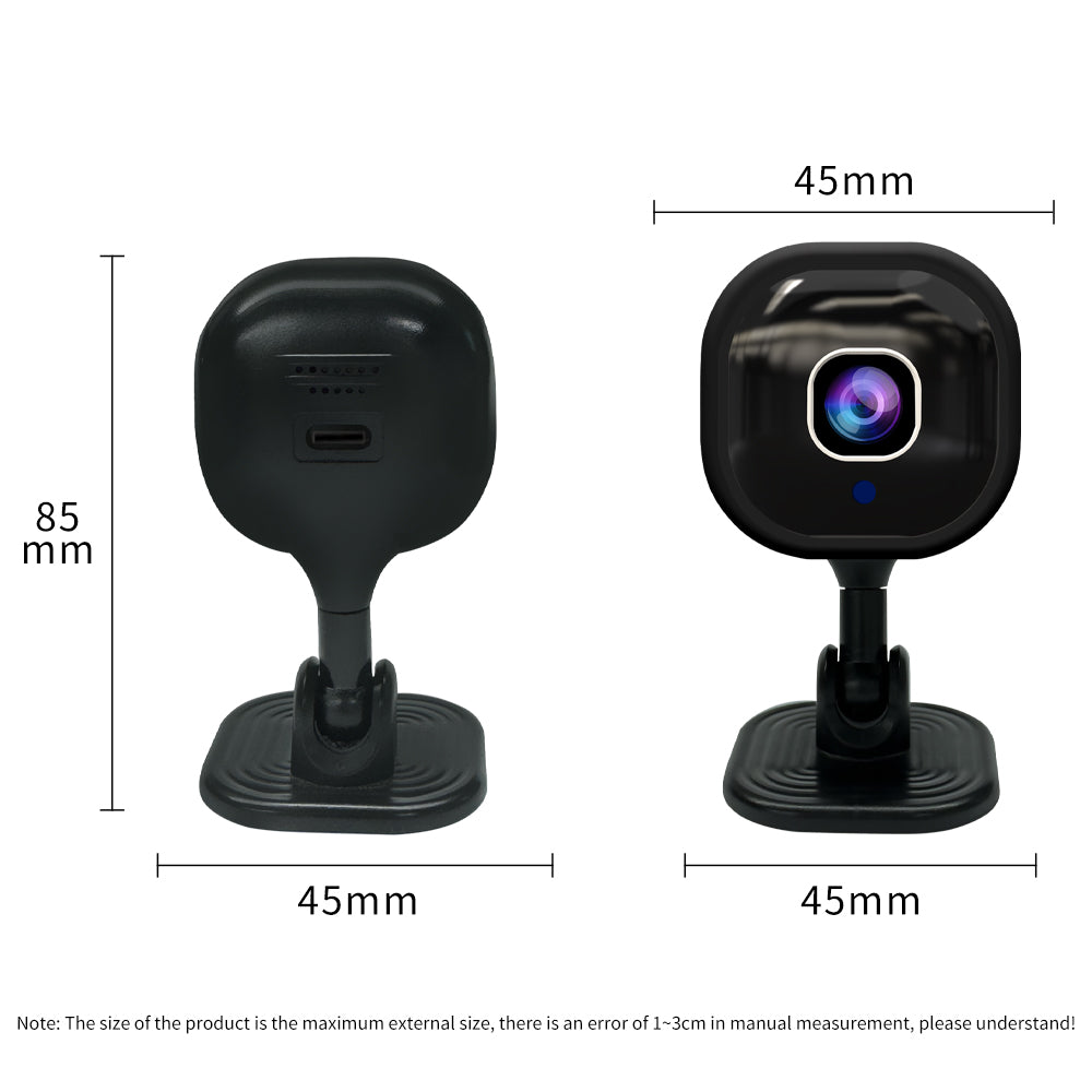 Smart 1080P Indoor Security Camera with 2-Way Audio Siren for Baby Monitor, Dog Camera w/Motion Detection