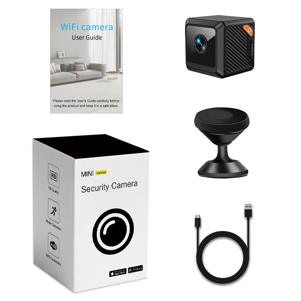 1080P Small Cube Mini HD WiFi Camera,Night Vision, Ideal for Home & Outdoor Security Surveillance