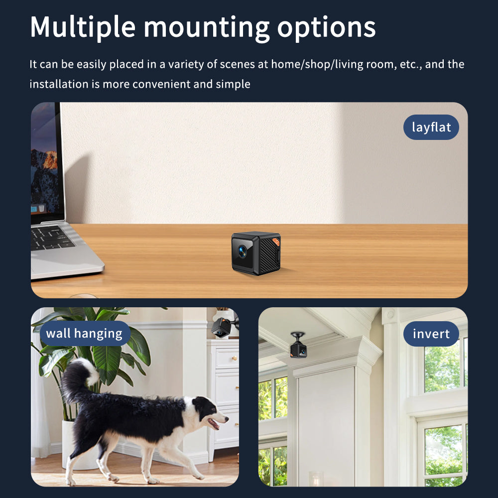 1080P Small Cube Mini HD WiFi Camera,Night Vision, Ideal for Home & Outdoor Security Surveillance