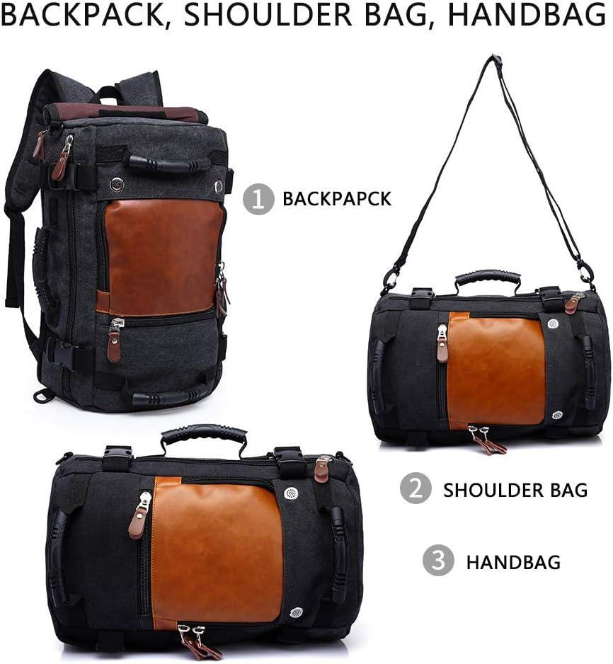 19" Men's Convertible Canvas Travel Backpack