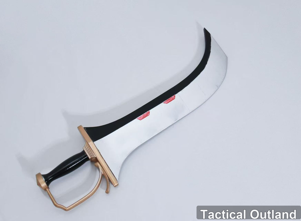 Black Silver Pirate Cutlass Cosplay Prop by Tactical Outland, product view 6