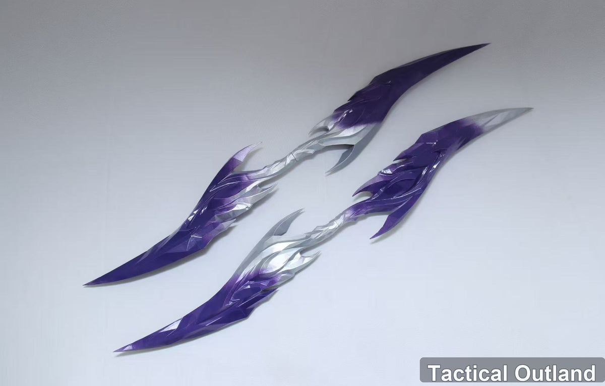 Purple Quad-Blade Shuriken Cosplay Set by Tactical Outland, product view 4