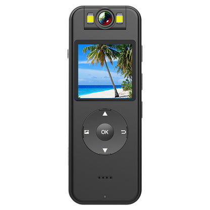 Front view of the Tactical Outland Pro 4K body camera for law enforcement and security professionals.