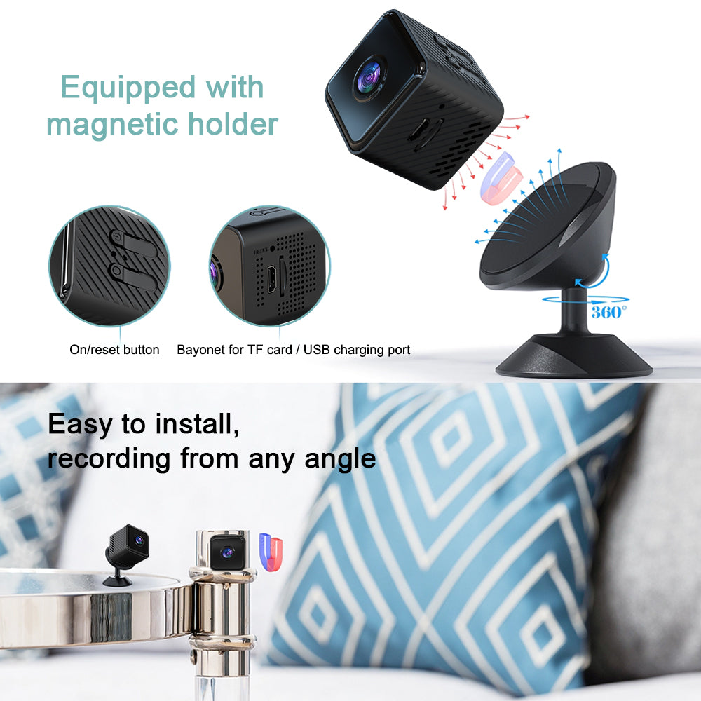 Smart HD Mini WiFi Camera Support Night Vision & Motion Detection & TF Card