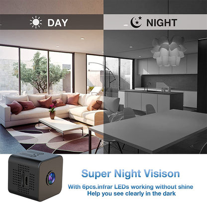 1080P Small Cube Mini HD WiFi Camera, Support Infrared Night Vision & Motion Detection