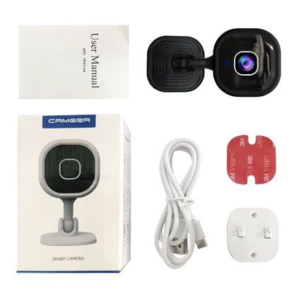 Smart 1080P Indoor Security Camera with 2-Way Audio Siren for Baby Monitor, Dog Camera w/Motion Detection