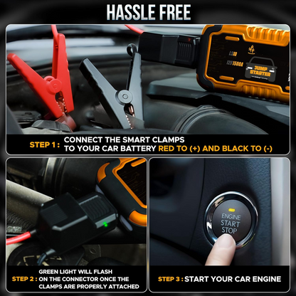 Portable Car Battery Jump Starter 1500A | EcoNour Battery Booster