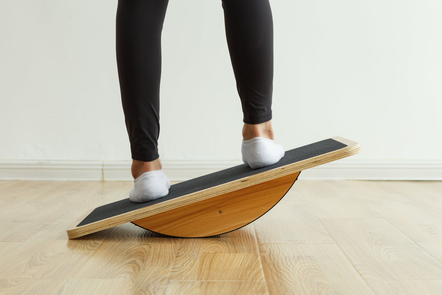 Professional Wooden Balance Rocker Board, Support Up To 350lb