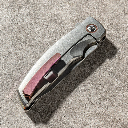 Damascus VG10 Tactical Folding Knife detail view