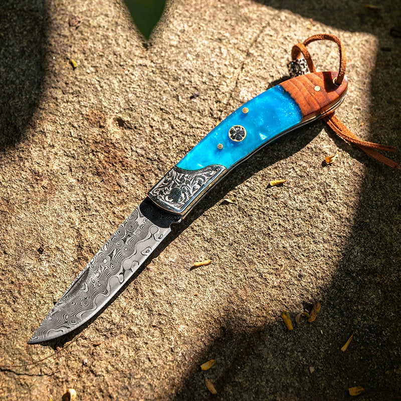 Portable multi-function camping folding knife for outdoor utility