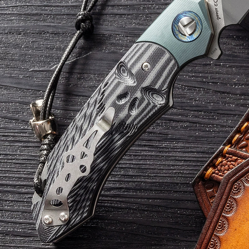 D2 Steel Unsharpened Tactical Folding Knife product view