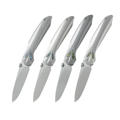 Unsharpened titanium-alloy folding knife product view