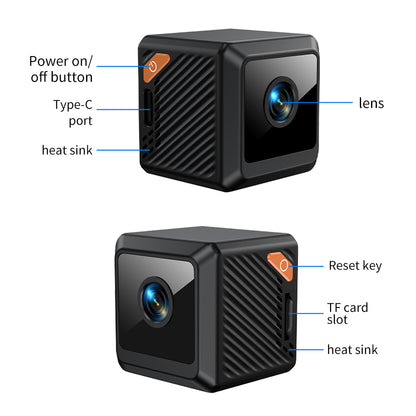 1080P Small Cube Mini HD WiFi Camera,Night Vision, Ideal for Home & Outdoor Security Surveillance