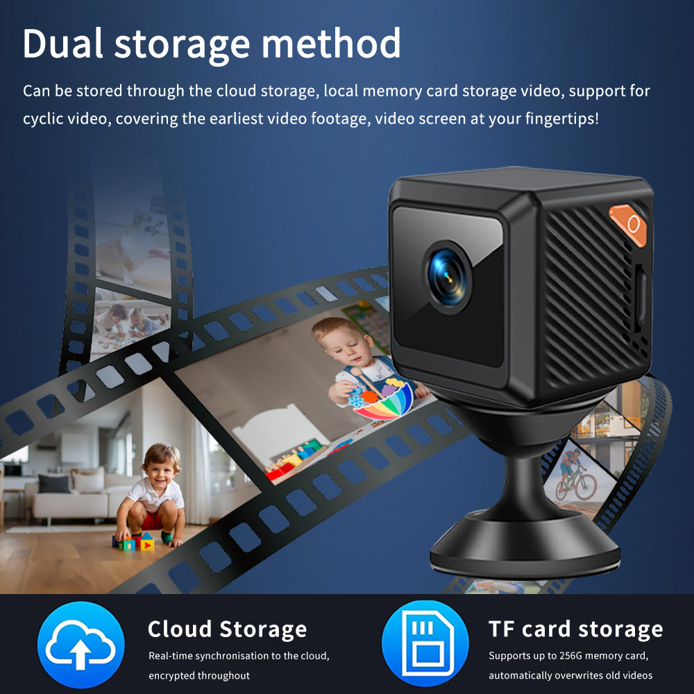 1080P Small Cube Mini HD WiFi Camera,Night Vision, Ideal for Home & Outdoor Security Surveillance