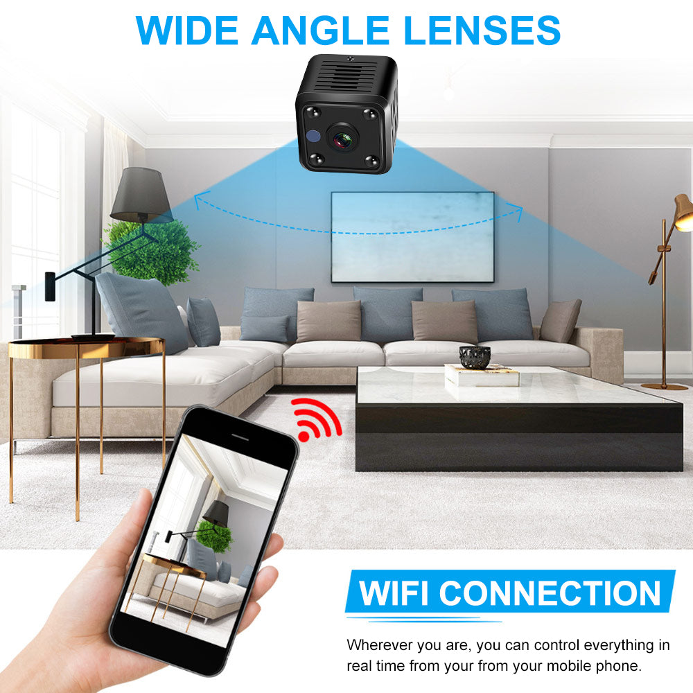 X6D Small Square HD Camera 2.4GHz Wifi Home Security System