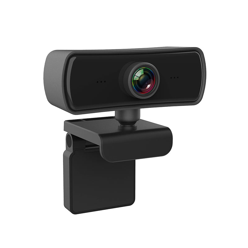 Close-up of the flexible mounting clip and swivel head designed to fit securely on laptop screens and external monitors.