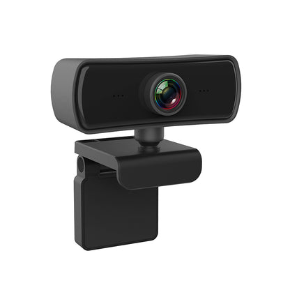 Close-up of the flexible mounting clip and swivel head designed to fit securely on laptop screens and external monitors.
