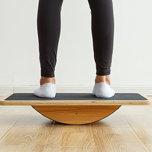 Professional Wooden Balance Rocker Board, Support Up To 350lb