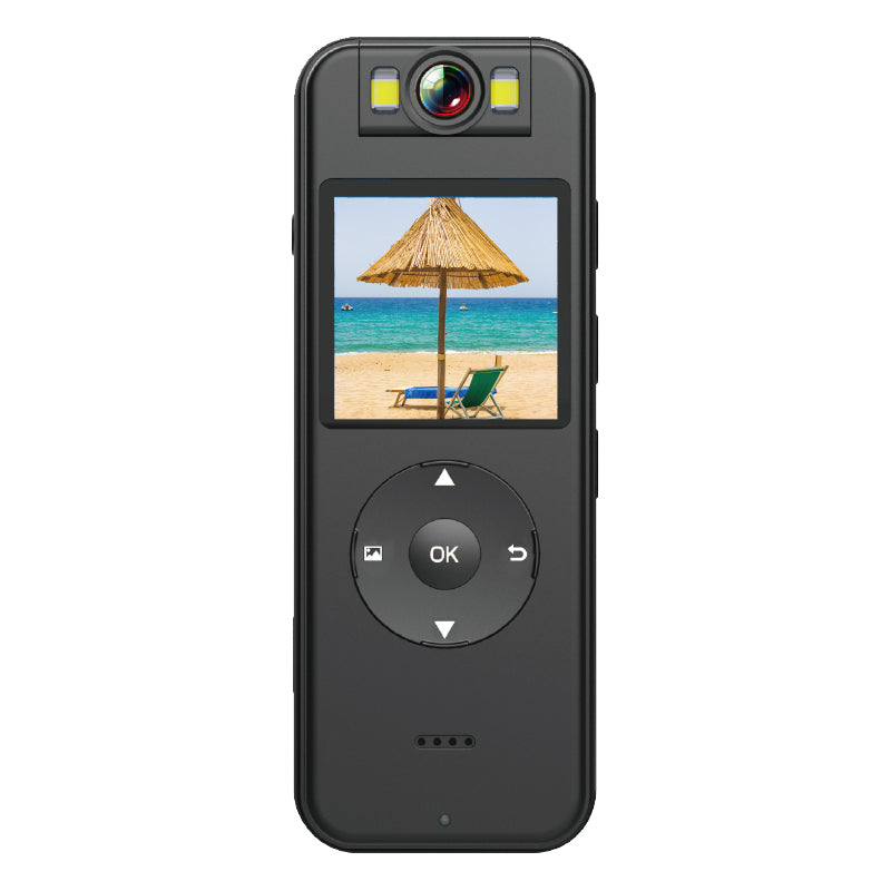 Full-screen view of the Tactical Outland Pro showing the clear LCD display for instant video playback.