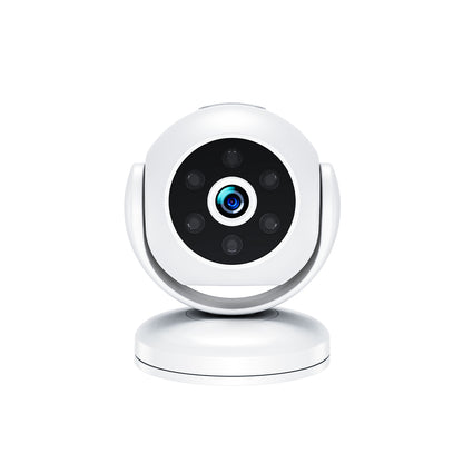 Discreet mini nanny cam for living room monitoring with a wide-angle field of view.