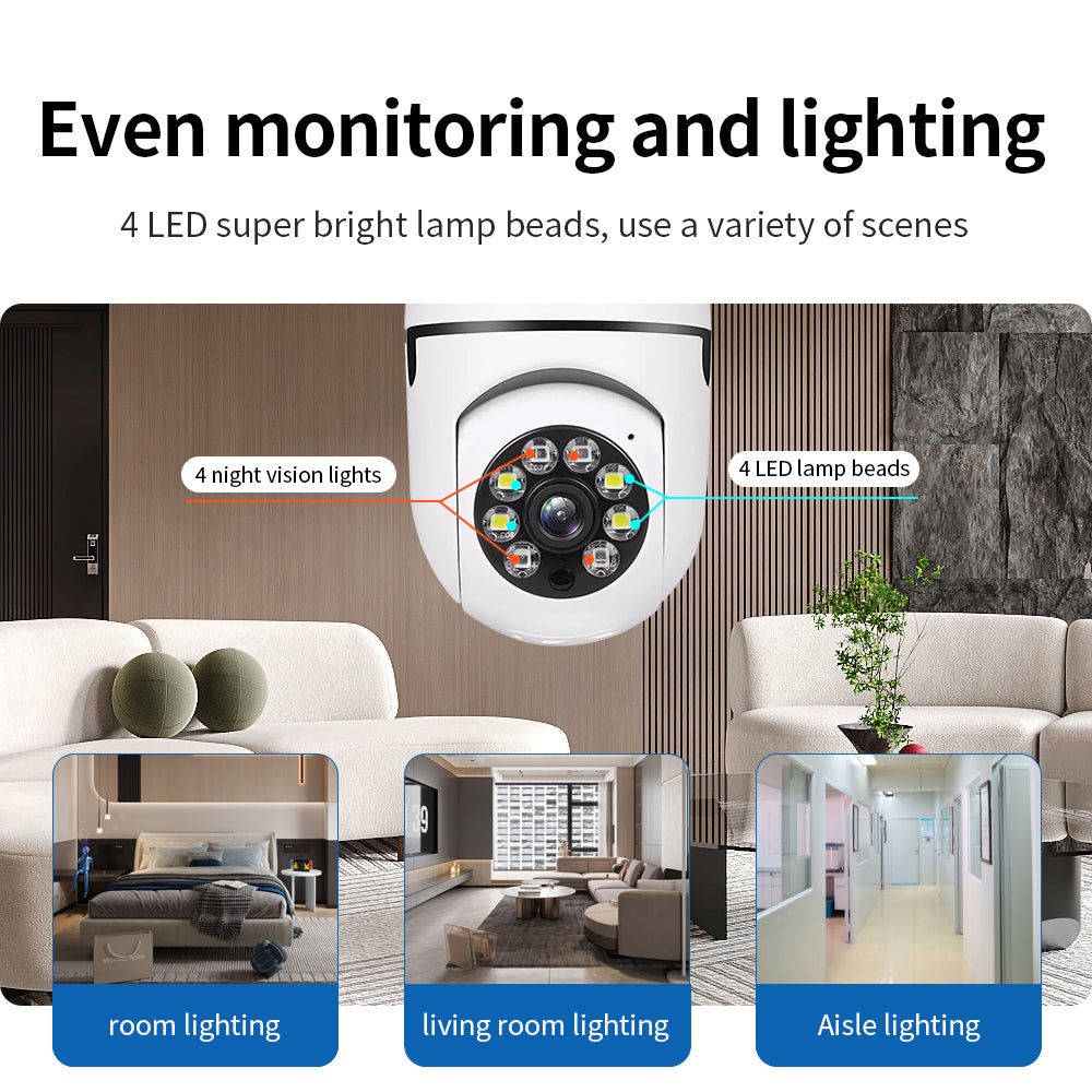 Showing two mounting methods: direct E27 socket plug-in or wall-mounted with bracket.