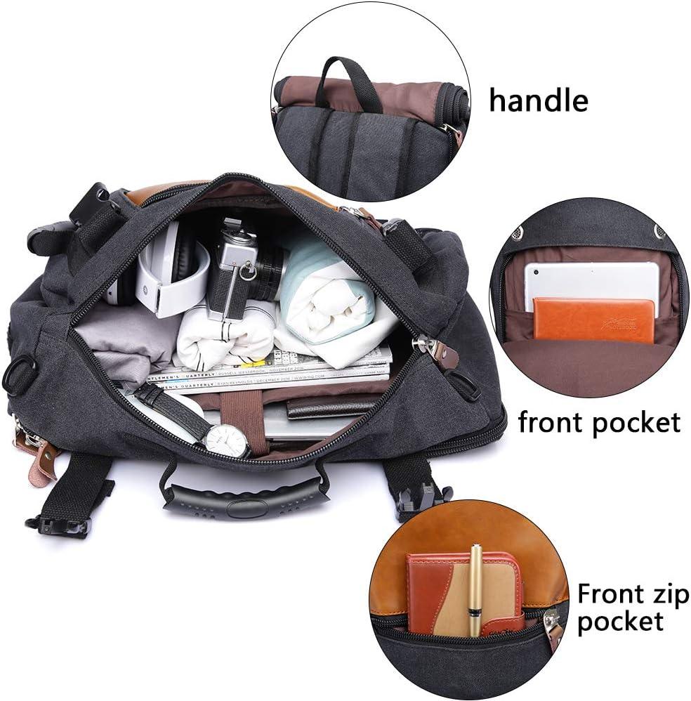 19" Men's Convertible Canvas Travel Backpack