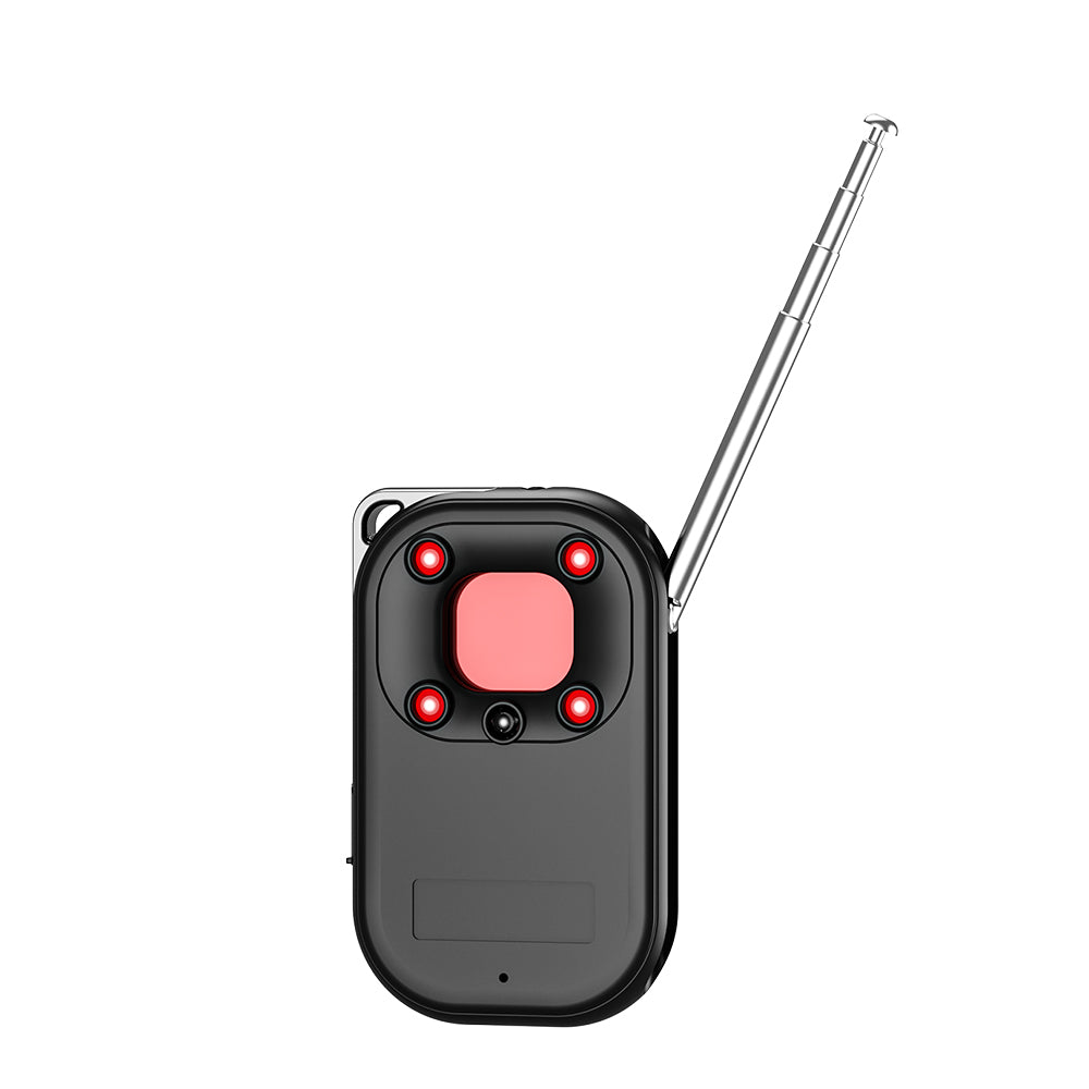 Rear view of the Tactical Outland Pro showing the four high-power infrared LED lights for detecting hidden camera lenses.