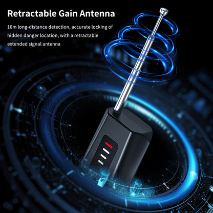 Retractable high-gain signal antenna for the Tactical Outland 4-in-1 detector providing accurate locking of hidden danger locations.