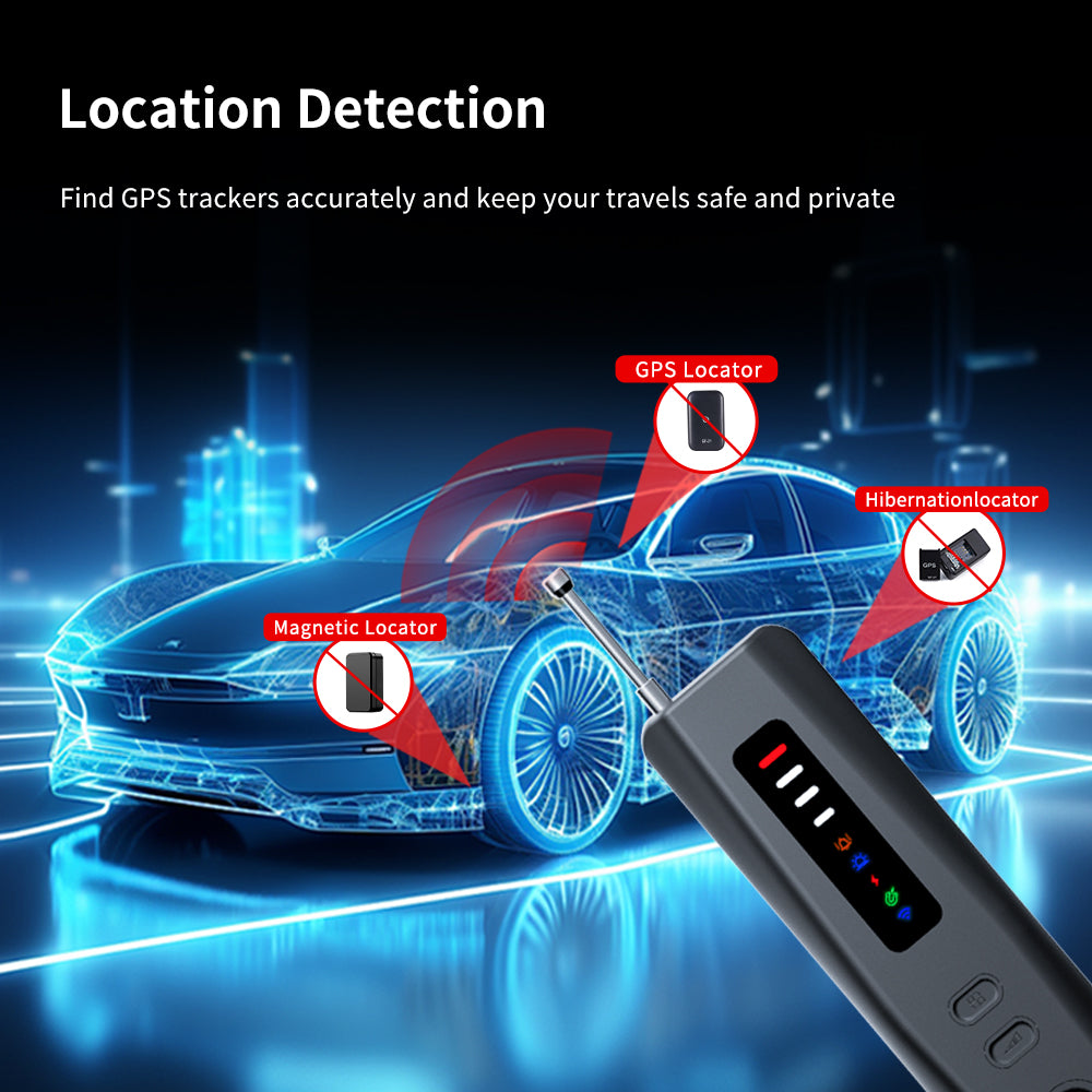 Using the Tactical Outland detector to locate magnetic GPS trackers and hibernation locators hidden on a modern vehicle.