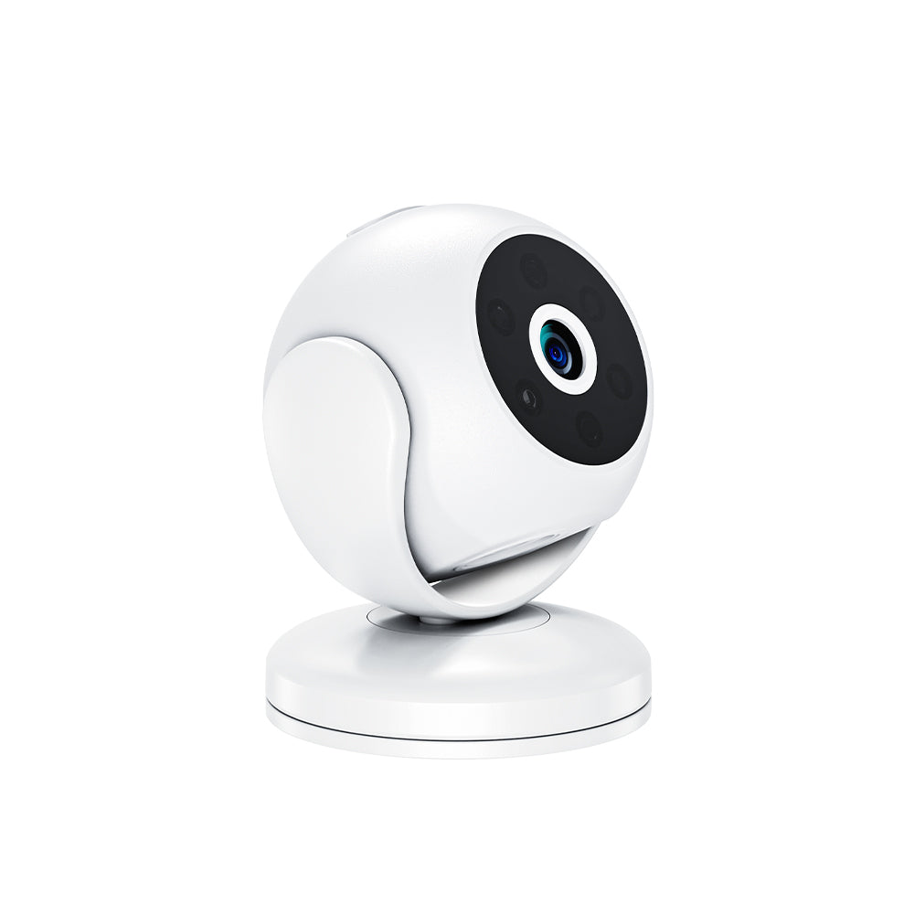 Smart security camera with long-lasting battery life for reliable wireless monitoring.