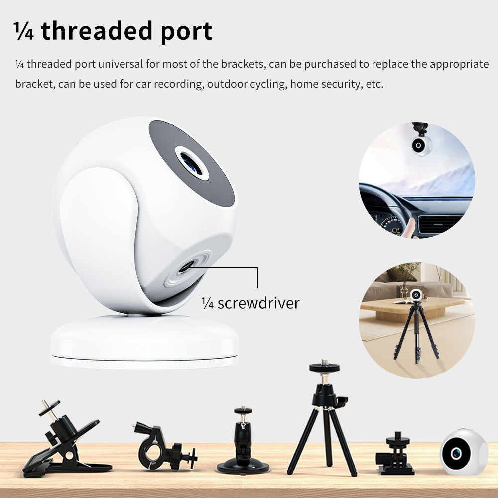 Easy setup security camera with a versatile magnetic base for any metal surface.