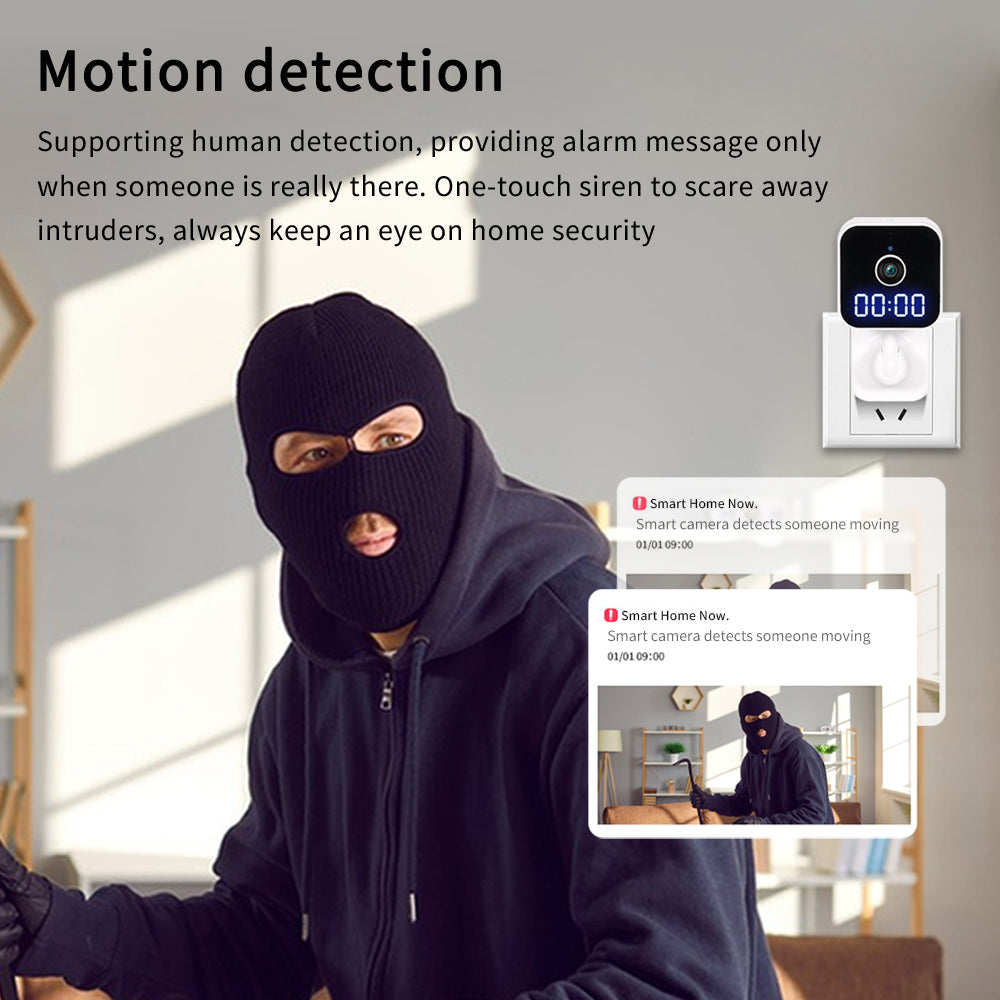 Smart human detection system sending real-time phone alerts and activating a siren for home security.