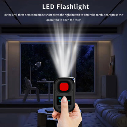 Built-in high-intensity LED flashlight function for emergency lighting and low-light scanning.