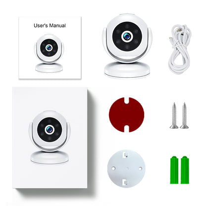 Premium retail packaging for the 1080P HD smart WiFi camera, ideal for gift or retail.