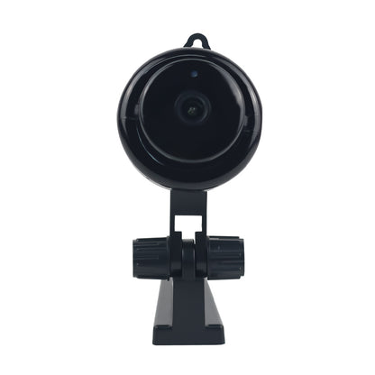 Front, direct view of the Tactical mini camera with its lens centered, ready for covert home surveillance.