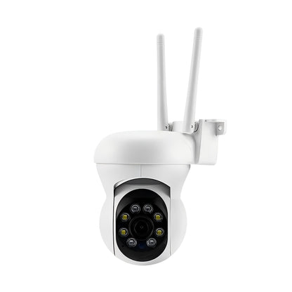 Front view of the Tactical Outland 360 WiFi outdoor security camera on white background.