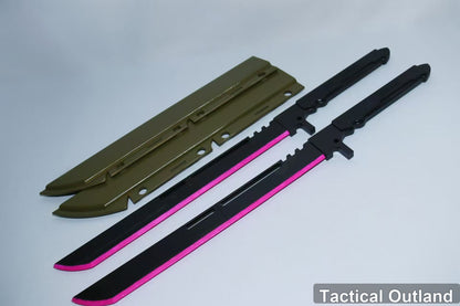 Black Pink Dual Katana Cosplay Set by Tactical Outland, product view 4