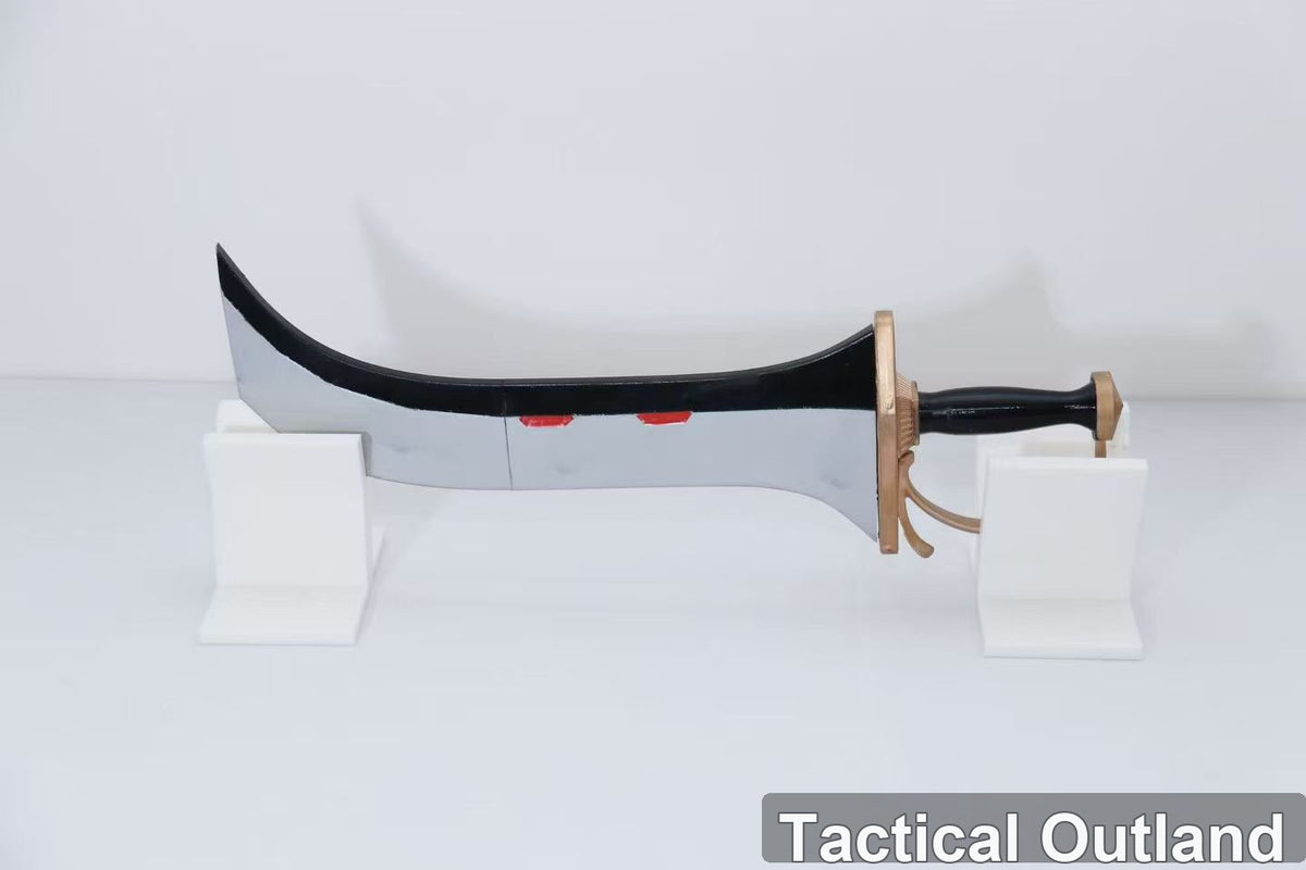 Black Silver Pirate Cutlass Cosplay Prop by Tactical Outland, product view 3