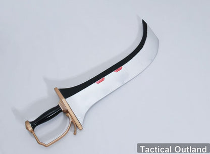 Black Silver Pirate Cutlass Cosplay Prop by Tactical Outland, product view 6