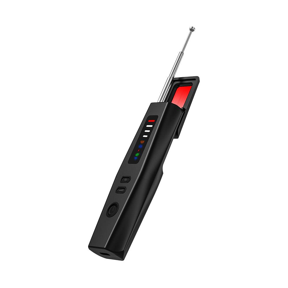Bottom view of the anti-spy detector featuring the Type-C USB charging port.