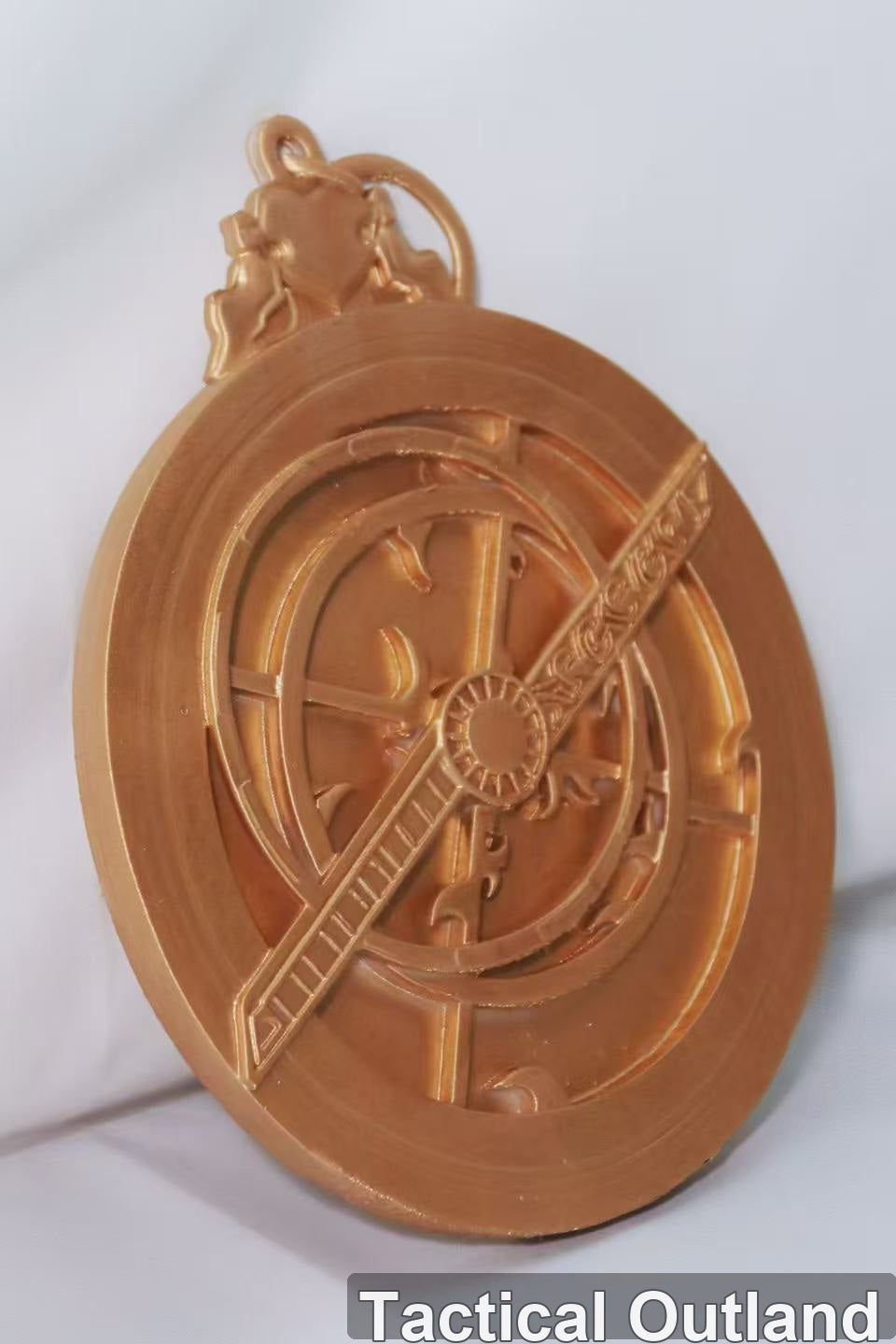 Gold Fantasy Emblem Medallion Cosplay Accessory by Tactical Outland, product view 4