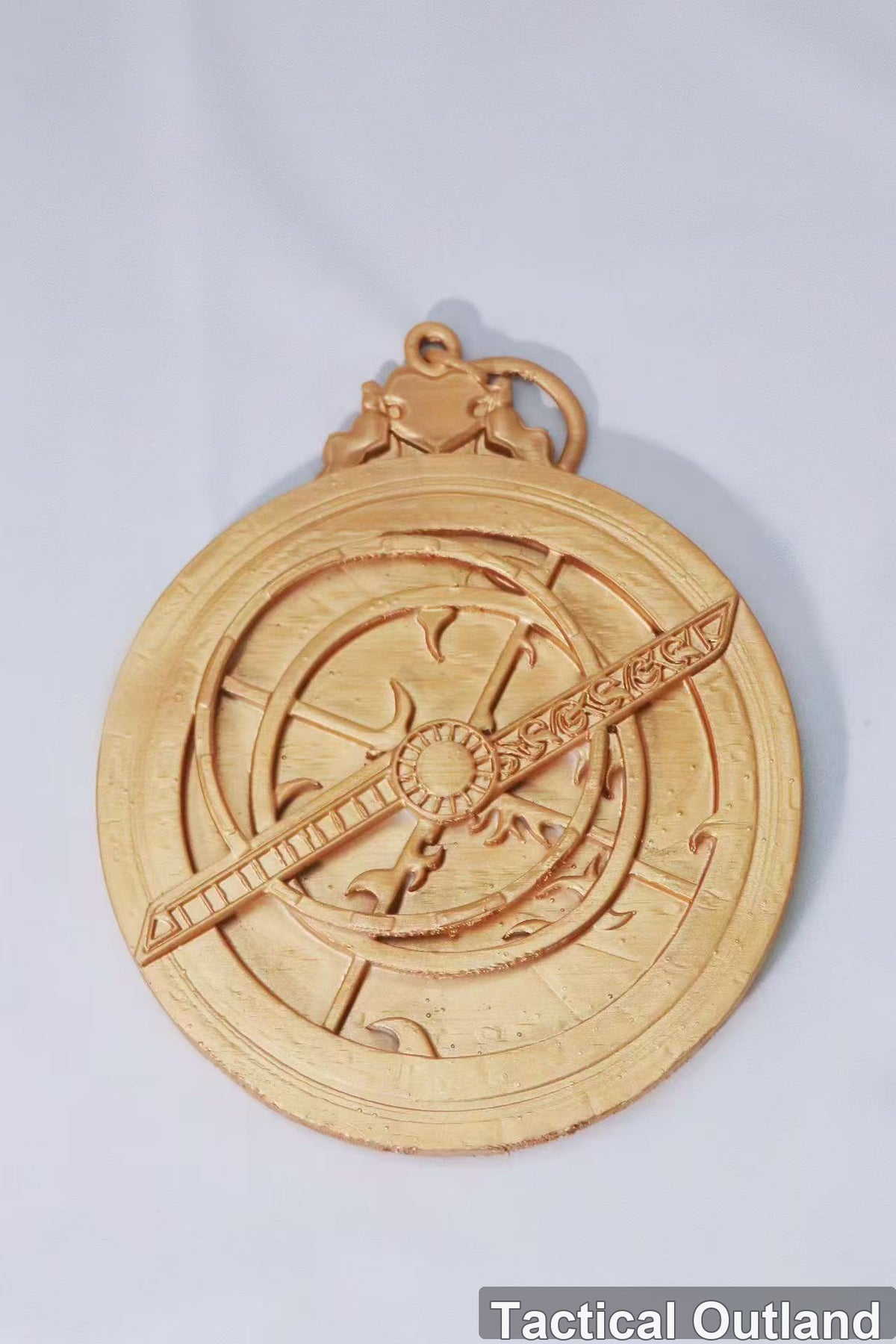 Gold Fantasy Emblem Medallion Cosplay Accessory by Tactical Outland, product view 5