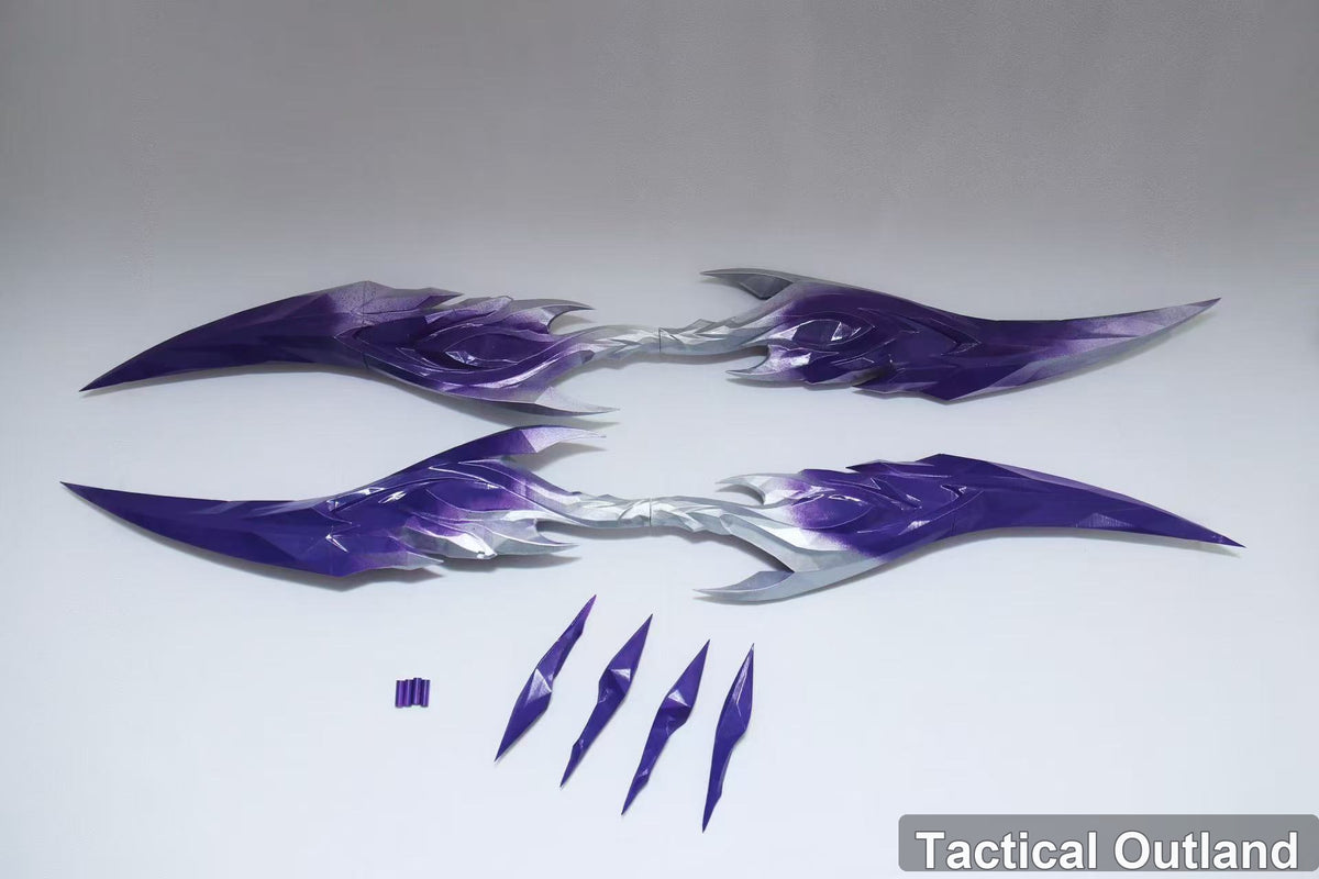 Purple Quad-Blade Shuriken Cosplay Set by Tactical Outland, product view 1