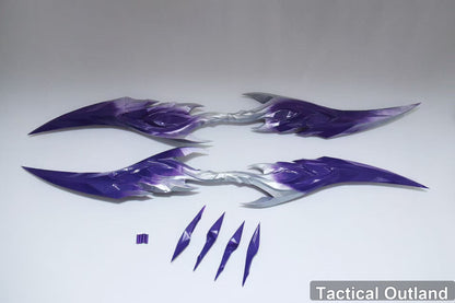 Purple Quad-Blade Shuriken Cosplay Set by Tactical Outland, product view 1