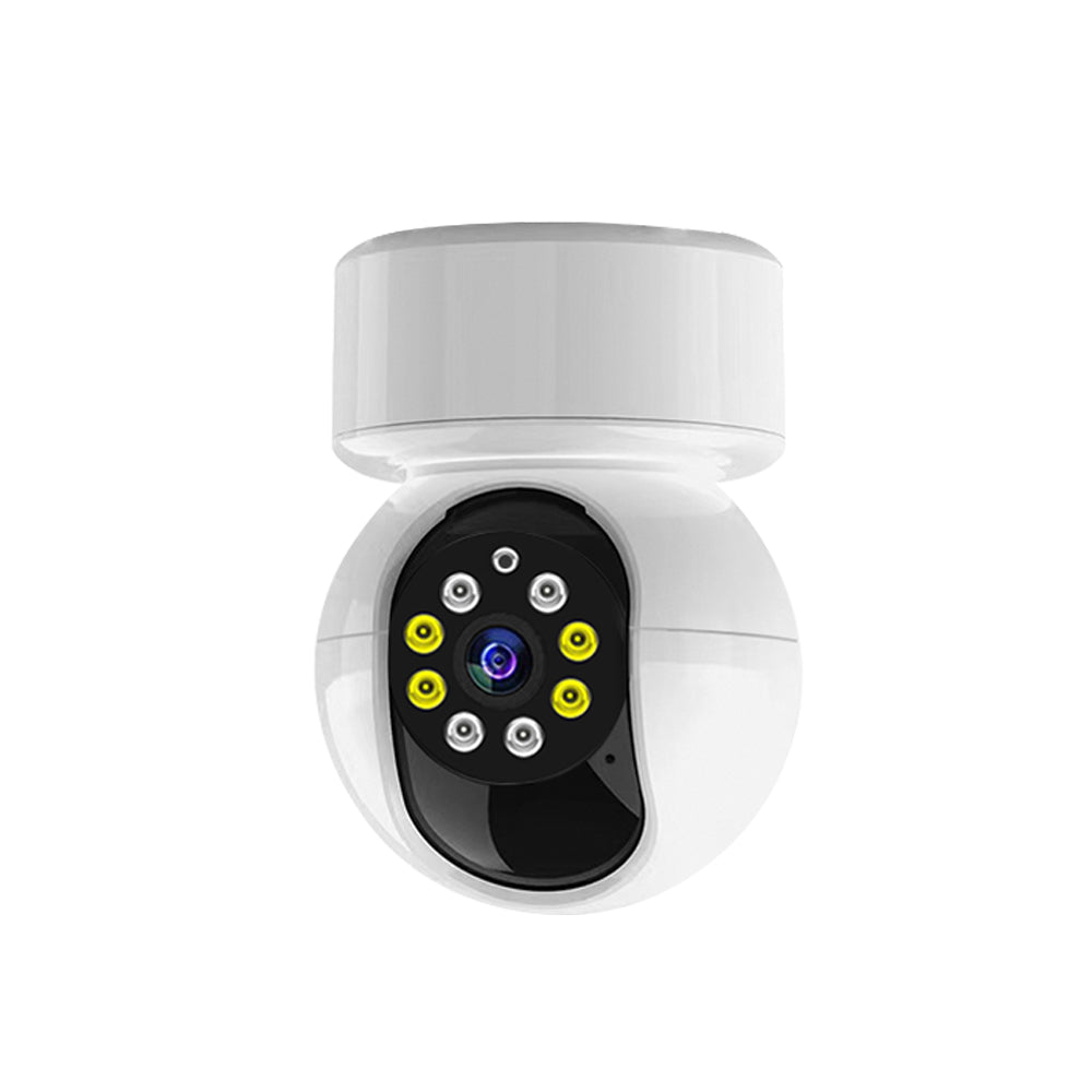 Tactical Outland 1080p security camera shown in an inverted position for ceiling or wall mounting.