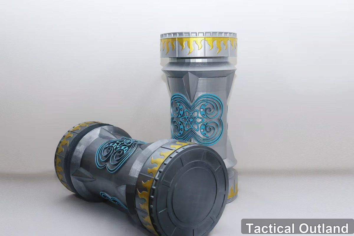 Silver Blue Fantasy Hammer Cosplay Prop by Tactical Outland, product view 3