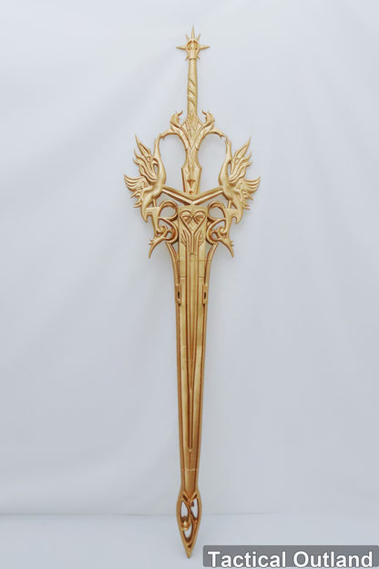 Soul Land Golden Fantasy Sword Cosplay Prop by Tactical Outland, product view 3