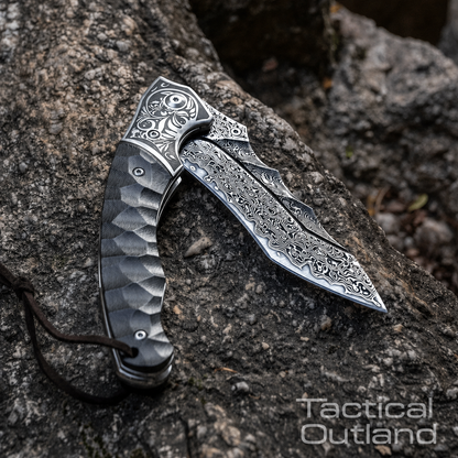 VG10 67-Layer Damascus Folding Knife | Tactical Outland