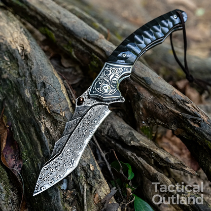VG10 67-Layer Damascus Folding Knife | Tactical Outland